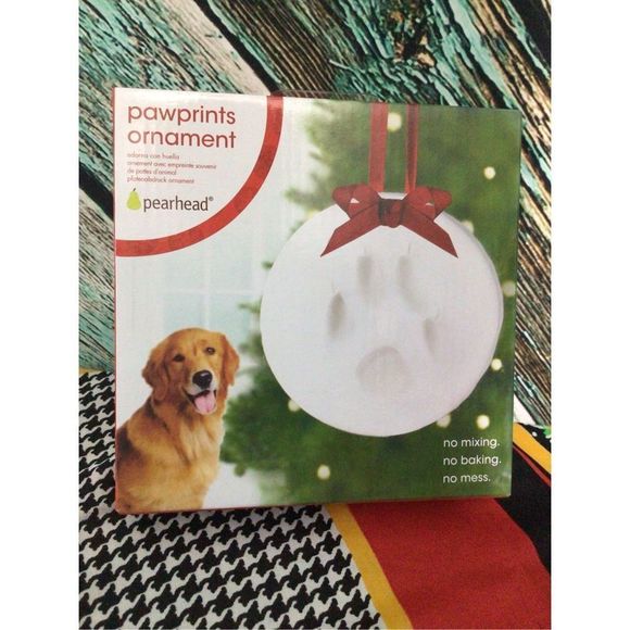 Paw Prints Ornament Kit Keepsake Pet Paw Print NO MIXING, BAKING, Or Mess!! NIB - Picture 1 of 10